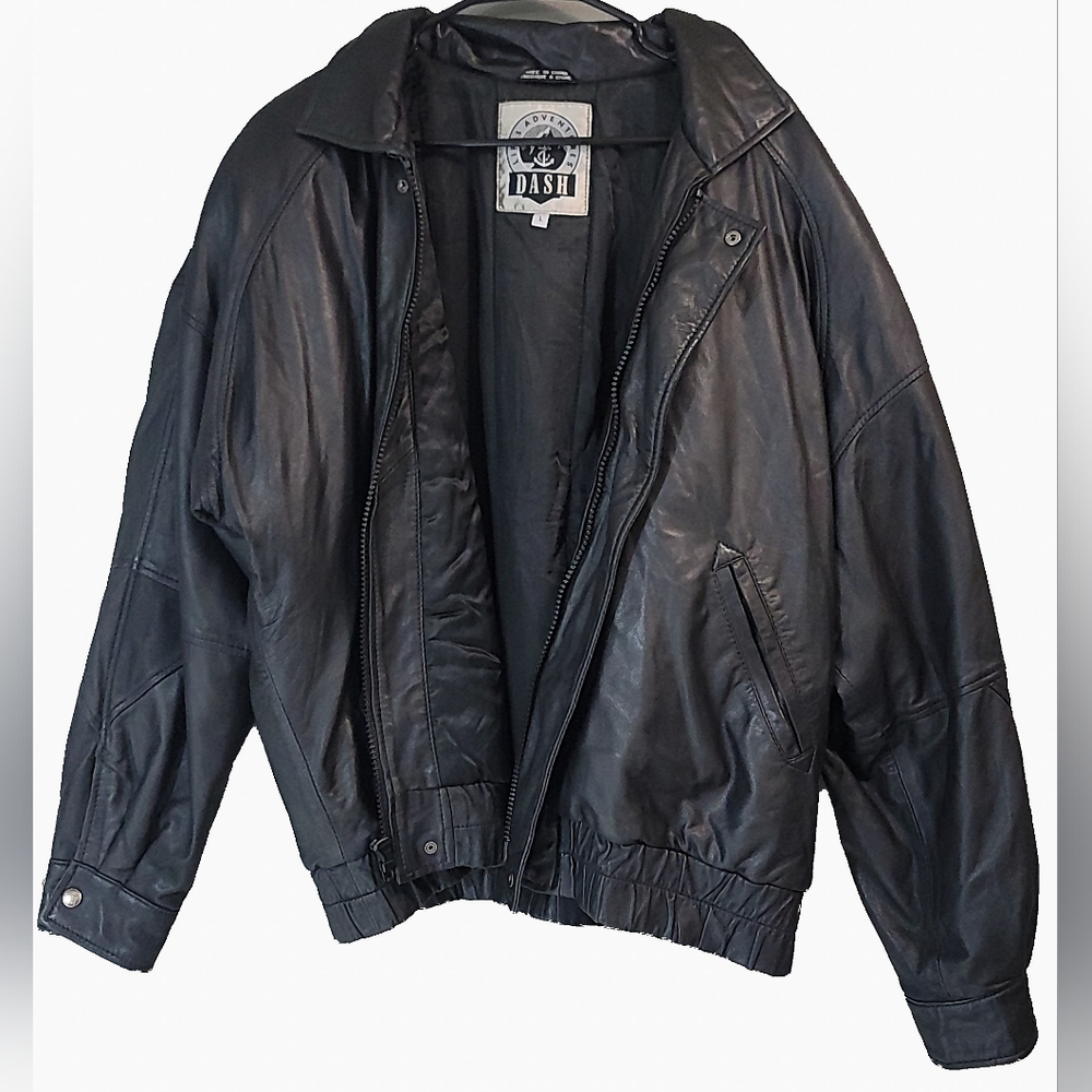 VINTAGE 90 LIFES ADVENTURES DASH BOMBER JACKET RETRO URBAN STYLE‎ MOTO SIZE L